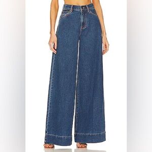 Veronica Beard Haizley Extra Wide Leg‎ in Bright Blue Size 27